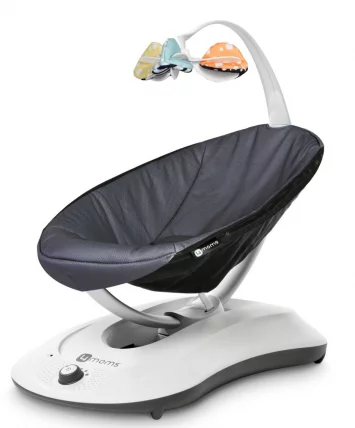 Электронное кресло-качалка 4Момс РокаРу (РоcкаРоо) Графитовый меш / 4Moms (RockaRoo)_0