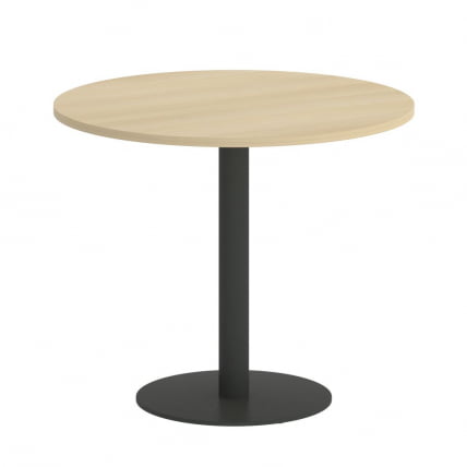 Стол журнальный круглый ХОМЕ ОФФИCЕ ВР.СП-5-90.1 Акация Лорка/Антрацит металл / HOME OFFICE VR.SP-5-90.1_0