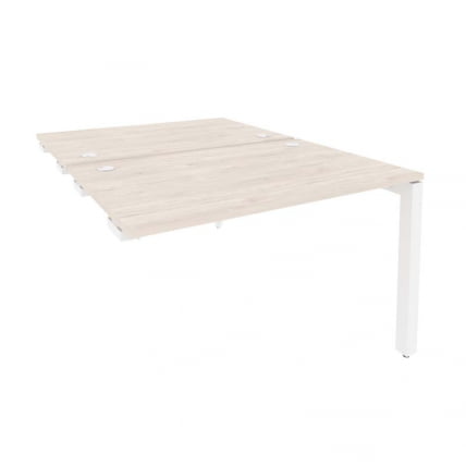 Стол-приставка двойной на П-образном м/к к опорным элем. ОНИКС О.МП-Д.СПР-2.8 Денвер Светлый/Белый / ONIX O.MP-D.SPR-2.8_0