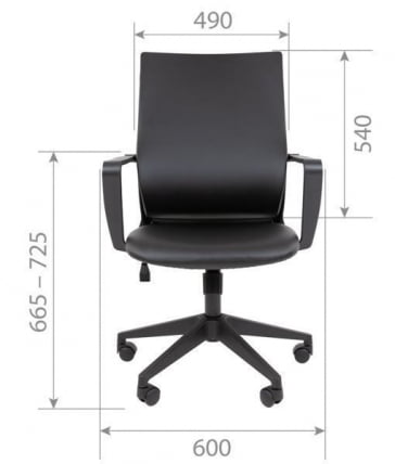 Кресло руководителя Чаирман 545 БП экокожа Коричневый / Chairman_3