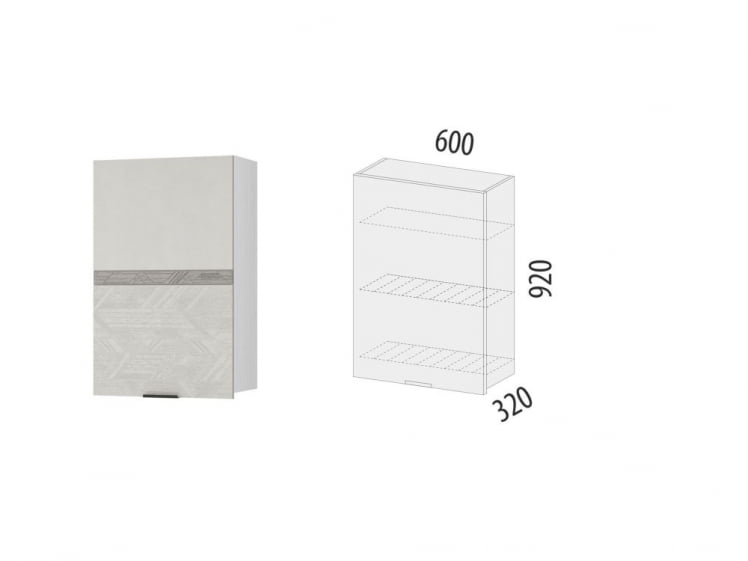 Шкаф-сушка кухонный (лев/прав) Бостон 104.33_4