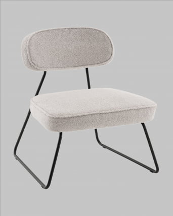 Кресло Кате нев ткань букле светло-серый / Kate new_1