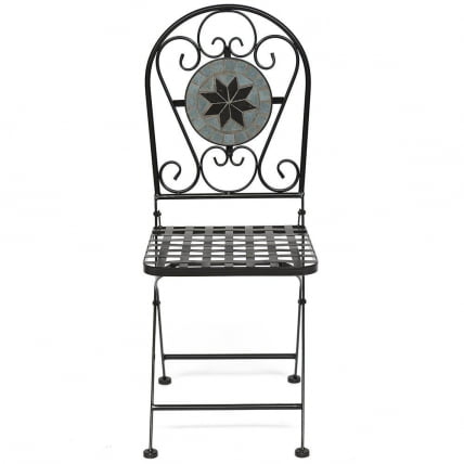 Стул Сеcрет де Маисон ВИCЕНЗА (мод. ПЛ08-1070-1-ГБРН) металл, 36х35х91см, черный/плитка АСТРА / Secret de Maison VICENZA (mod. PL08-1070-1-GBRN) ASTRA_1
