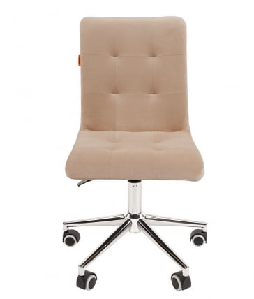 Кресло для оператора CХАИРМАН 030 чроме ткань Т-6 Бежевый / CHAIRMAN chrome T-6_1