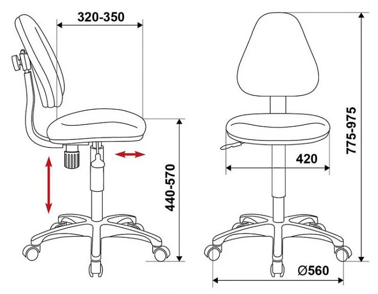 Кресло детское Бюрократ КД-4/55-3 / KD-4/55-3_6
