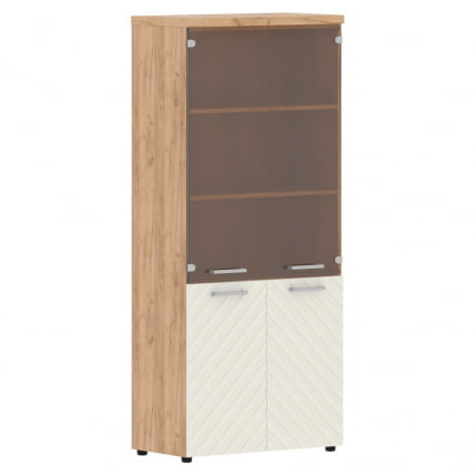 Шкаф комбинированный с топом Торр ЛУКС ТЛХC 85.2 Дуб Бофорд Латте / Torr LUX TLHC_0