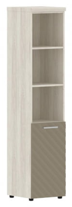 Шкаф колонка с глухой малой дверью и топом (правый) Торр ЛУКС ТЛХC 42.5 Р Сосна Эдмонд Капучино / Torr LUX TLHC R_0