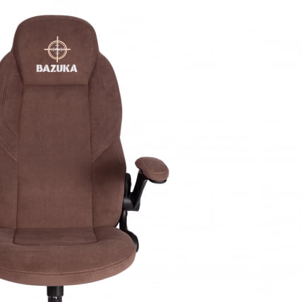 Кресло БАЗУКА флок , коричневый, 6 / BAZUKA_5