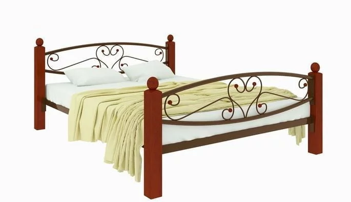 Кровать Каролина Лукс плус 1800х1900 Коричневая / Lux plus_0