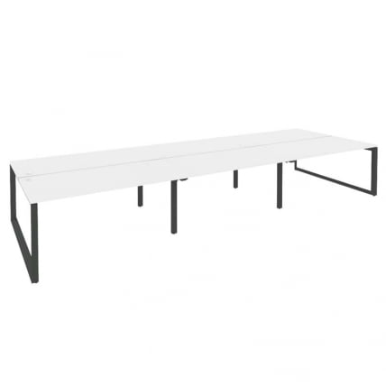 Рабочая станция на О-образном м/к ОНИКС О.МО-Д.РС-6.4.8 Белый Бриллиант/Антрацит / ONIX O.MO-D.RS-6.4.8_0