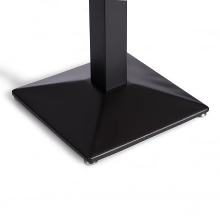 Стол РАГНАРОК дерево вяз/железная опора, 70х70х76 см, груша №3/черная опора / RAGNAROK_4