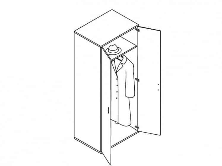 Гардероб ИМАГО ГБ-2.1 Мокачино / IMAGO_1