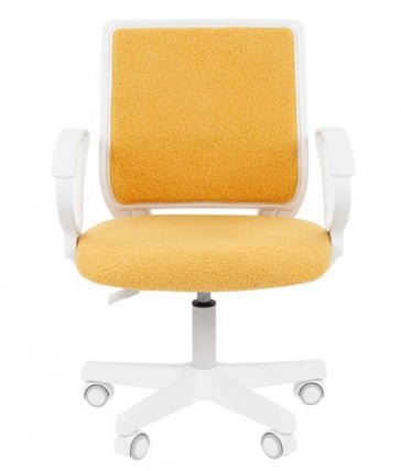 Детское кресло CХАИРМАН ТИН (КИДС) 112 белый пластик БАРНИ (БАРНИ) Лимон / CHAIRMAN (KIDS) (BARNI)_1