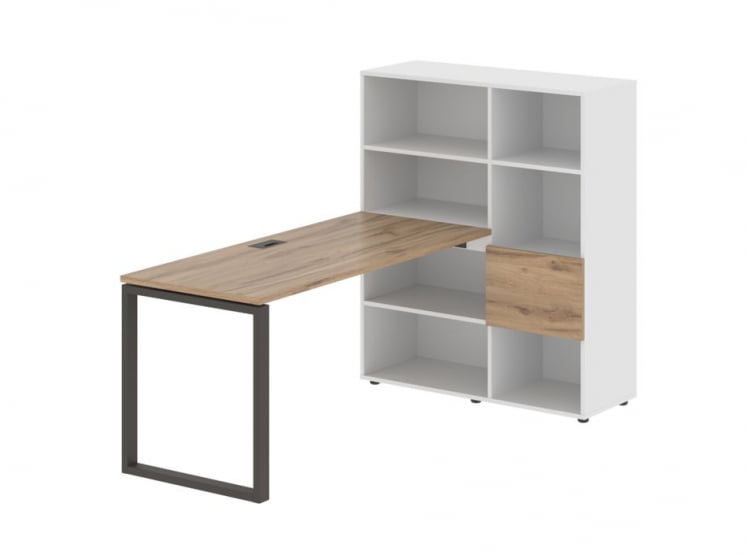 Рабочая станция ЕДИС ЕКРСТ 1115 Дуб Денвер светлый Мокко Белый / EDIS EQRST_0