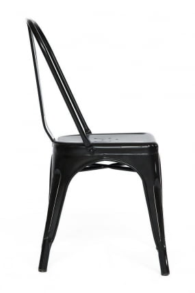 Стул ЛОФТ CХАИР (мод. 012) металл, 45*35*85см, черный/блаcк винтаге / LOFT CHAIR (mod. черный/black vintage_2