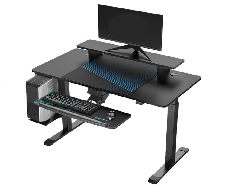 Стол для для компьютера c электрической регулировкой по высоте ЕУРЕКА ЕРК-СМ55-Б / c EUREKA ERK-SM55-B_0