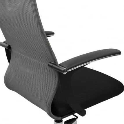 Кресло руководителя БРАБИКС ПРЕМИУМ Ултимате ЕКС-801 хром Черное/серое / BRABIX PREMIUM Ultimate EX-801_6