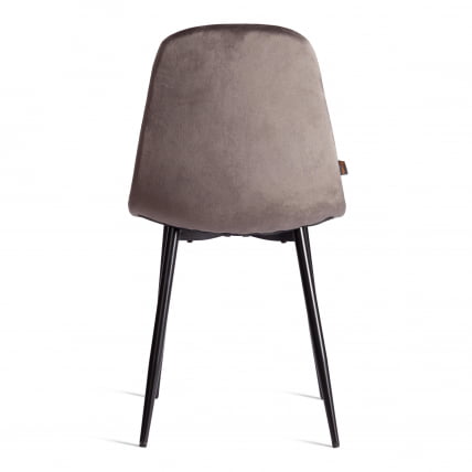 Стул БРЕЕЗЕ (мод. ДЖСC-58) Велюр/металл , 44 х 53 х 86 см, Дэрк грей (темно-серый) ХЛР24 / черный / BREEZE (mod. JSC-58) Dark grey HLR24_3