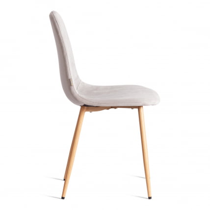 Стул БРЕЕЗЕ (мод. ДЖСC-58) Велюр/металл , 44 х 53 х 86 см, Лигхт грей (светло-серый) ХЛР14 / натуральный / BREEZE (mod. JSC-58) Light grey HLR14_1