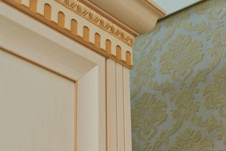 Комплект мебели для спальни Марлен №3 Кремовый белый Патина_4