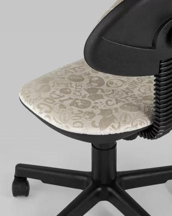 Кресло компьютерное детское УМКА Кат анд Догс Бежевый / Cat and Dogs_6