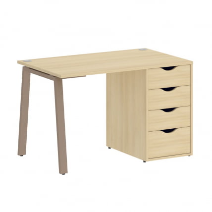 Стол письменный ХОМЕ ОФФИCЕ ВР.СП-3-118.4.А Акация Лорка/Мокко металл / HOME OFFICE VR.SP-3-118.4.A_0