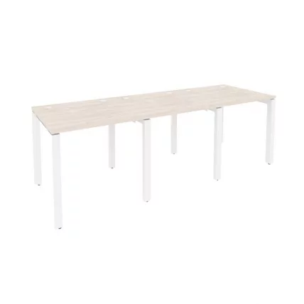 Рабочая станция на П-образном м/к ОНИКС О.МП-РС-3.0.8 Денвер Светлый/Белый / ONIX O.MP-RS-3.0.8_0