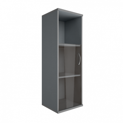 Шкаф средний узкий левый Рива А.СУ-2.2 Л Серый / Riva_0