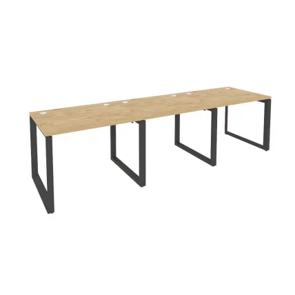 Рабочая станция на О-образном м/к ОНИКС О.МО-РС-3.1.8 Тиквуд Светлый/Антрацит / ONIX O.MO-RS-3.1.8_0