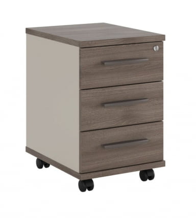 Тумба подкатная 3 ящика Нев Лине НЛН36330331 Дуб шамони темный / New Line NLN36330331_0