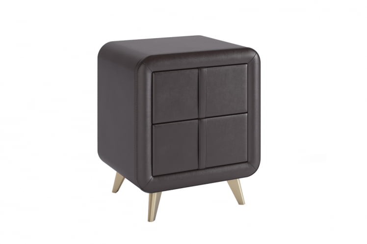 Тумба прикроватная Софи ТМ-001.1 шоколад (экокожа) / TM-001.1_0