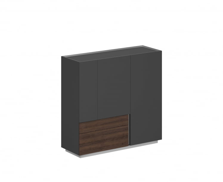 Шкаф Оливер ОЛ-20-17.ОС.ОС.ДТ.Л Оникс серый-дуб табак / Oliver OL-20-17.OS.OS.DT.L_0