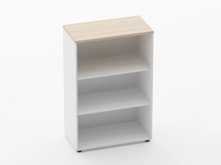 Шкаф 2 широкий открытый Дека 10.12.101 Туя/Белый / Deka_0