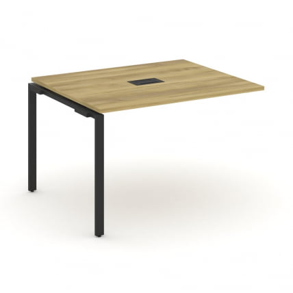 Проходной наборный элемент переговорного стола CОНCЕПТ CН.НПРГ-012 Дуб Винченцо Черный / CONCEPT CN.NPRG-012_0