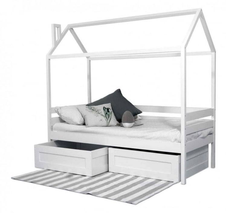 Кровать-домик РооРоом кд-11Р c ящиками Розовый / RooRoom c_0