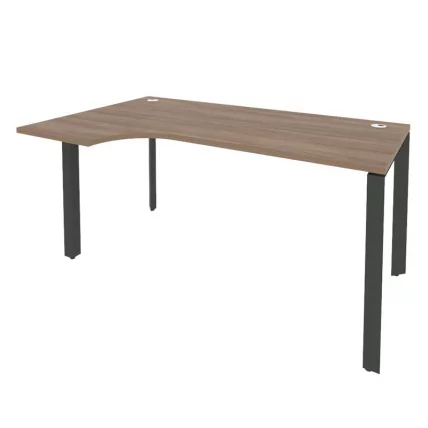 Стол эргономичный левый на П-образном м/к ОНИКС О.МП-СА-1Л Дуб Аризона/Антрацит / ONIX O.MP-SA-1L_0