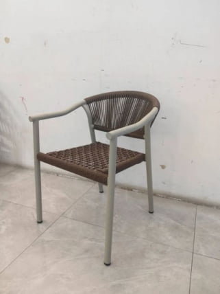 Стул Сйна коричневый бежевые ножки / Syna_1