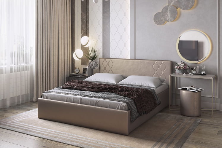 Пуф Рони ПМ-001.1 бронза (экокожа) / PM-001.1_1