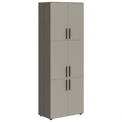 Шкаф с 3 комплектами глухих малых дверей ВЕЛИОН ВХCС 80.8 Аметист Дуб Сильвер / VELION VHCS_0