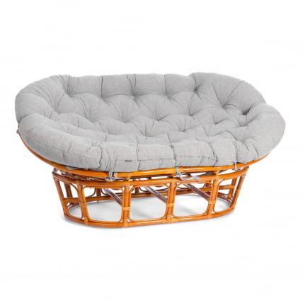 Диван МАМАСАН/МАМАСАН 23/02 В /с подушкой/ 169х102х80 см, Хоней (мед), матрац 182х119 см, ткань серо-бежевая 3М 16/2 / MAMASAN/МАМАСАН W Honey_0