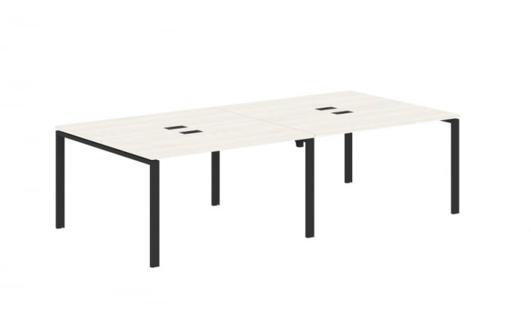 Бенч-система 4-местная ЕДИС ЕУВСТ 2713 Ясень Траун Черный / EDIS EUWST_0