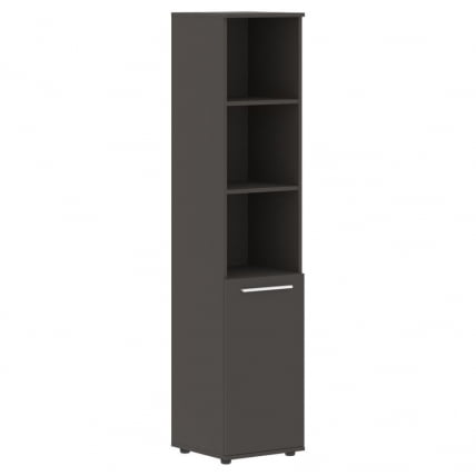 Шкаф-колонка с глухой малой дверью ЕДИС ЕХCС 42.5 Мокко Белый Мокко / EDIS EHCS_0