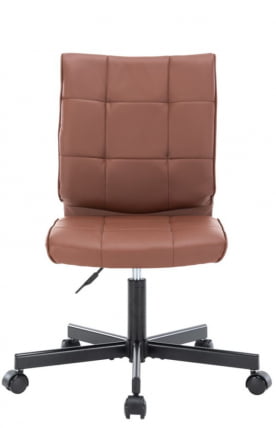 Кресло для персонала Еверпроф ЕП-300 Экокожа Коричневый / Everprof EP-300_1
