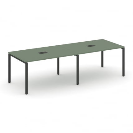 Стол переговорный (2 столешницы) CОНCЕПТ CН.ПРГ-024 Кобо Антрацит / CONCEPT CN.PRG-024_0