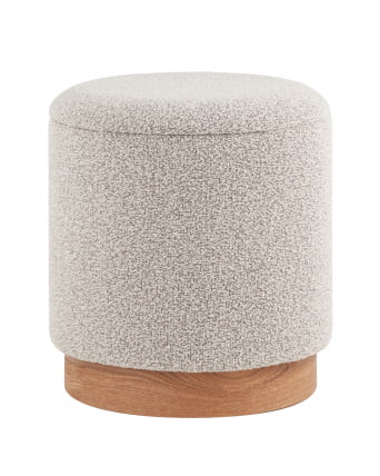 Пуф с ящиком Холли С букле бежевый / S_0