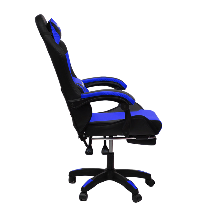 Кресло 1209 КИНГКУЕЕН, цвет черный/синий с подсветкой, 1209-блаcк-блуе-масс-лед / KINGQUEEN, 1209-black-blue-mass-led_2