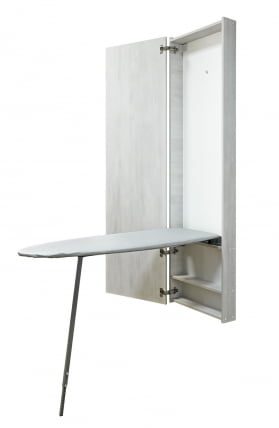 Шкаф со встроенной гладильной доской Ирон Бокс Еко (левый) Беленый дуб / Iron Box Eco_6