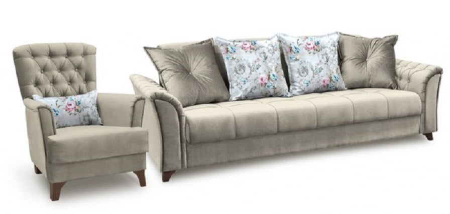 Диван-кровать Ирис ТД 963 Лекко Фог/Фибра Розы_0