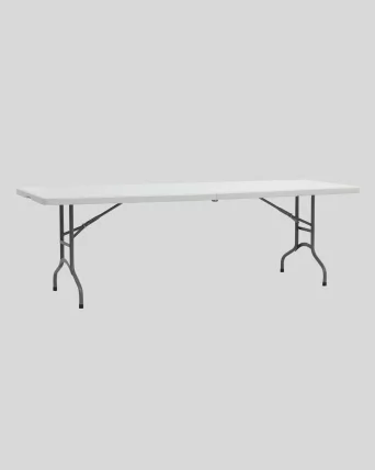 Стол складной пластиковый Кейт 240 чемодан Белый_1