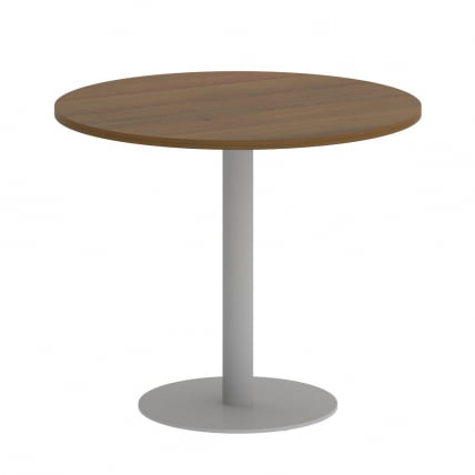 Стол журнальный круглый ХОМЕ ОФФИCЕ ВР.СП-5-90.1 Орех Гварнери/Серый металл / HOME OFFICE VR.SP-5-90.1_0